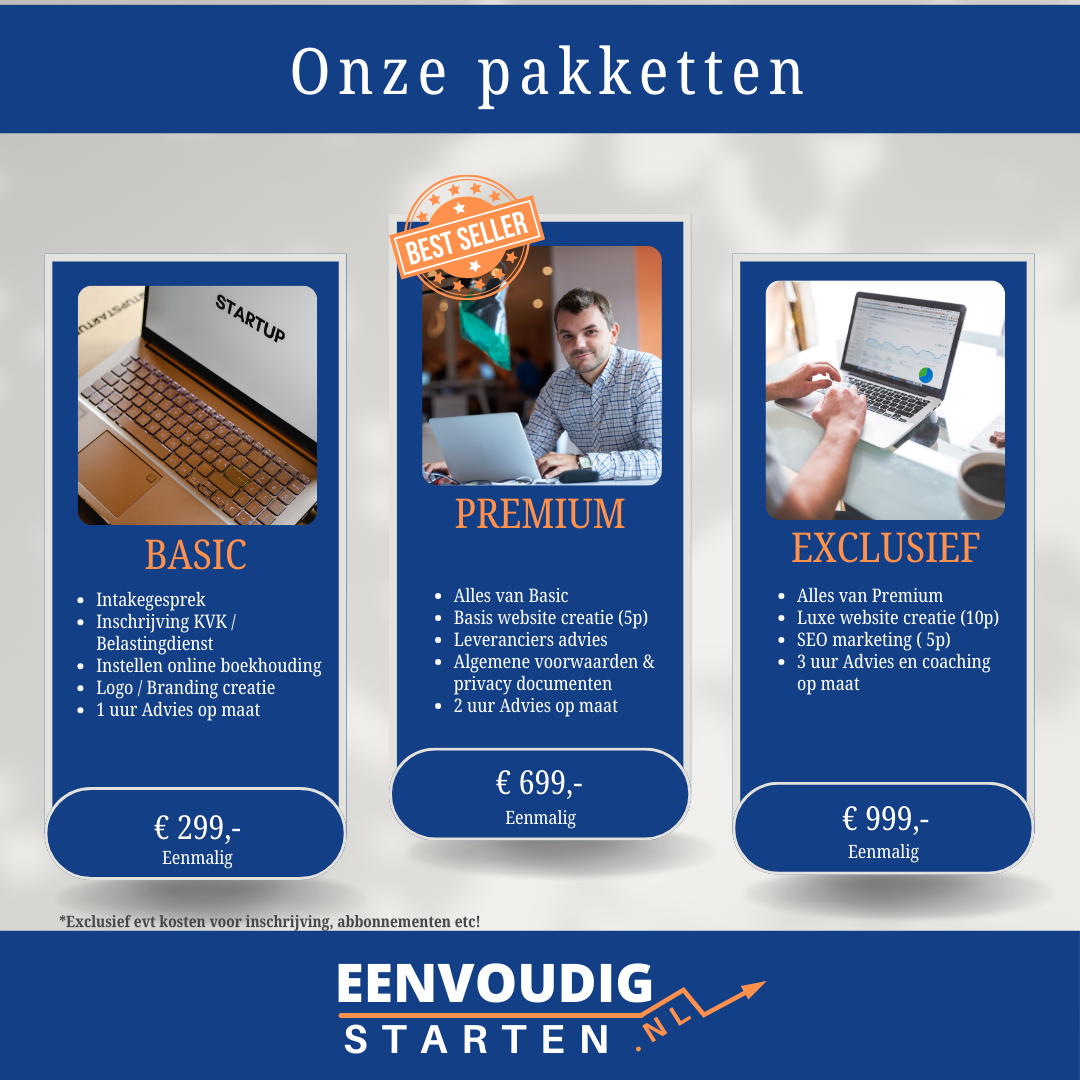 Pakketten eenvoudig starten met je eigen bedrijf pakketten eenvoudig starten met je eigen bedrijf